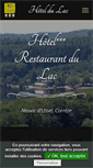 Mobile Screenshot of hotel-du-lac-neuvic.fr