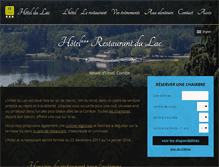 Tablet Screenshot of hotel-du-lac-neuvic.fr